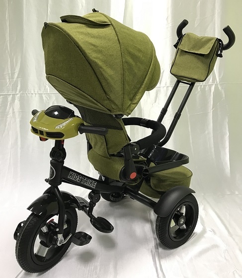 Велосипед трехколесный  для детей TM KIDS TRIKE, 6088 А12M горчичный (Comouflage)
