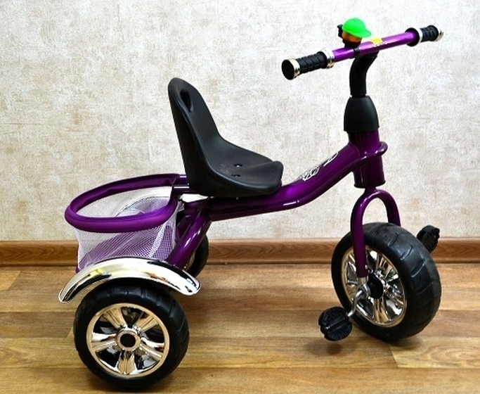 Велосипед трехколесный для детей TRICYCLE 303 фиолетовый (по 4шт)