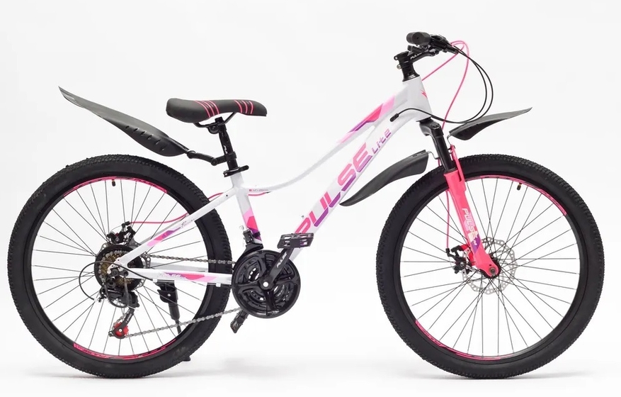 Велосипед 24'' Pulse Lite MD - 2600 цвет белый/розовый