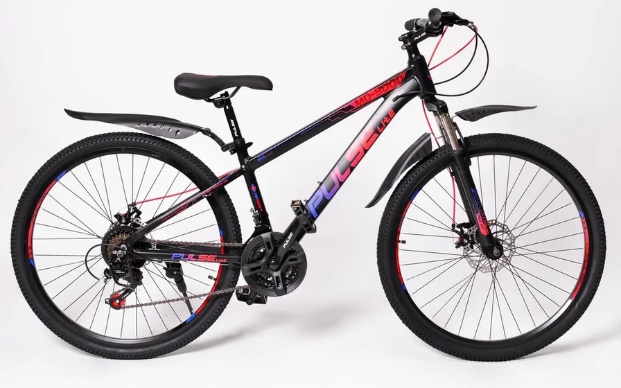 Велосипед 24'' Pulse Lite MD - 3000 цвет черный/синий/красный
