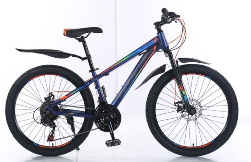 Велосипед Pulse Lite 24" MD-2200 цвет т.синий/синий/оранжевый