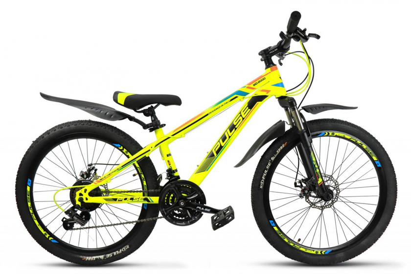 Велосипед Pulse Lite 24'' md-2200 цвет желтый/оранжевый/синий