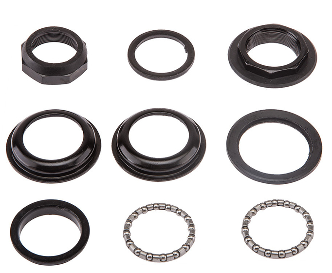 Детали рулевой колонки FP-H805 1-1/8" резьб. полуинтегр. сталь. чёрн., арт. 170104