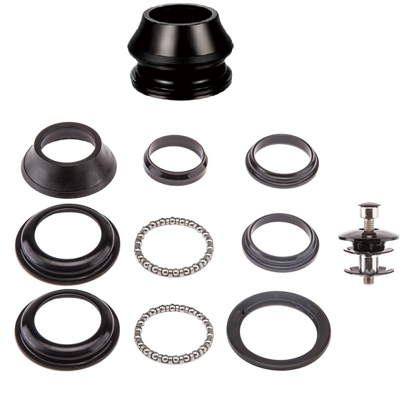 Детали рулевой колонки FP-H863 1-1/8" безрезьбовая полуинтегр. сталь. чёрн., арт. 170105