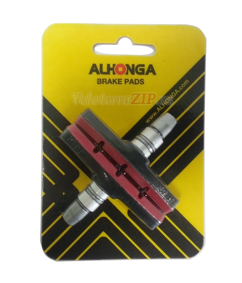 Тормозные колодки "ALHONGA" HJ-600.12ТЗG2 (72мм) (100пар син.,100пар красн) инд.уп.(блистер),Тайвань