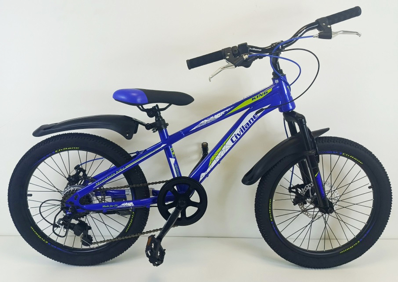 Велосипед 20" ТМ Civilane , KING MD, рама 11.6" BLUE/GREEN