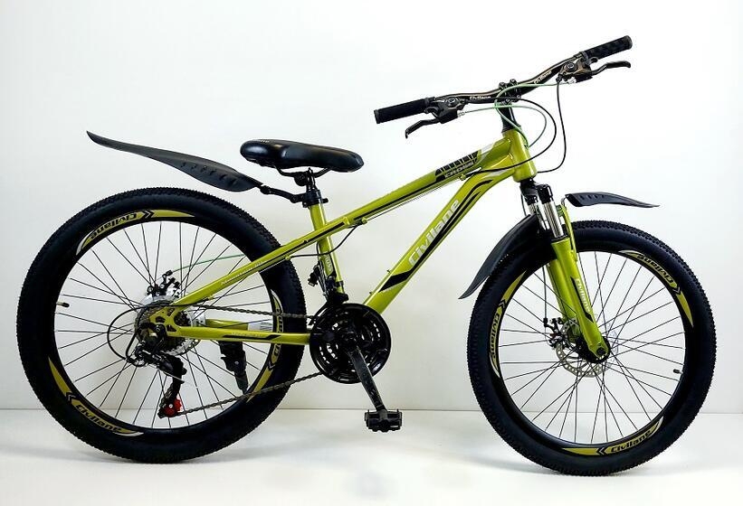 Велосипед 24" ТМ Civilane, CROSS MD, рама 13" DARK GREEN/BLACK