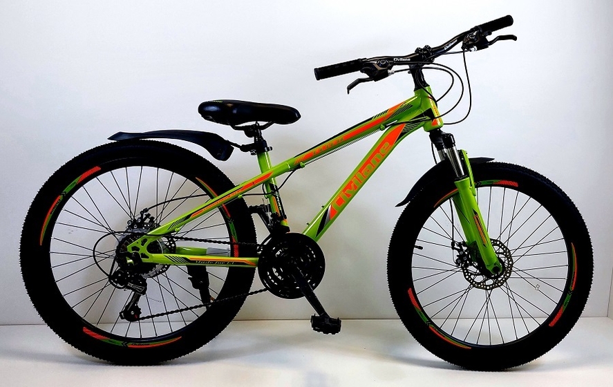 Велосипед 24" ТМ Civilane, FLIER DISC,  рама  13" GREEN/ORANGE