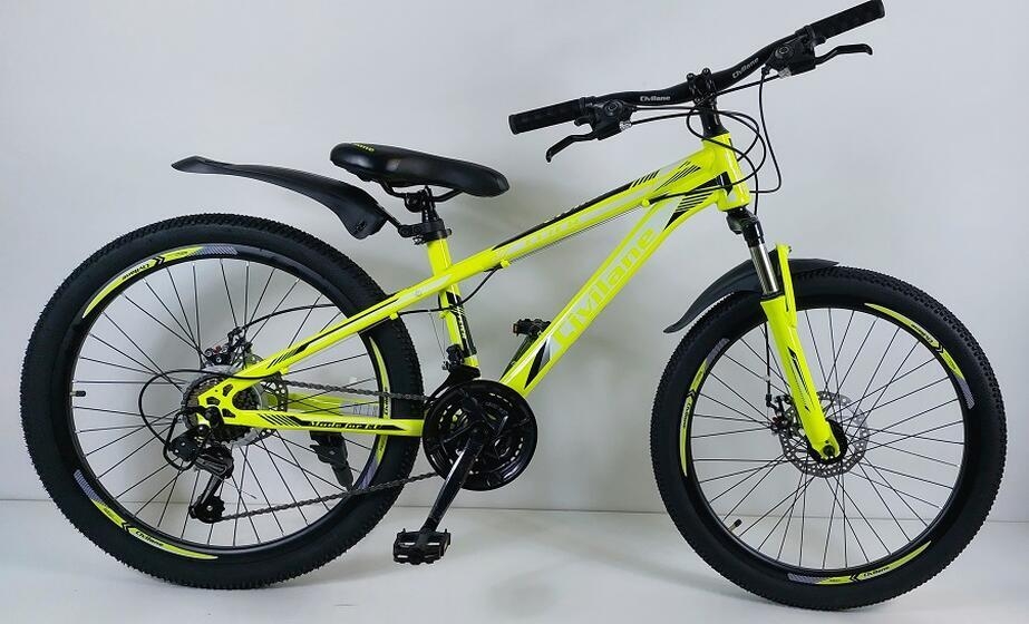 Велосипед 24" ТМ Civilane, FLIER DISC, рама 13" YELLOW/WHITE