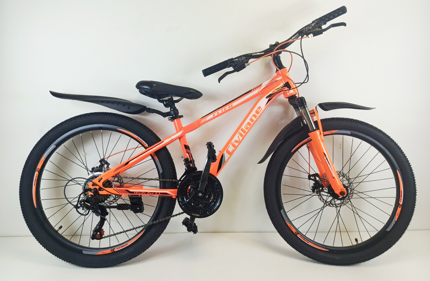 Велосипед 24" ТМ Civilane, FLIER MD,  рама  13" ORANGE/WHITE (N)