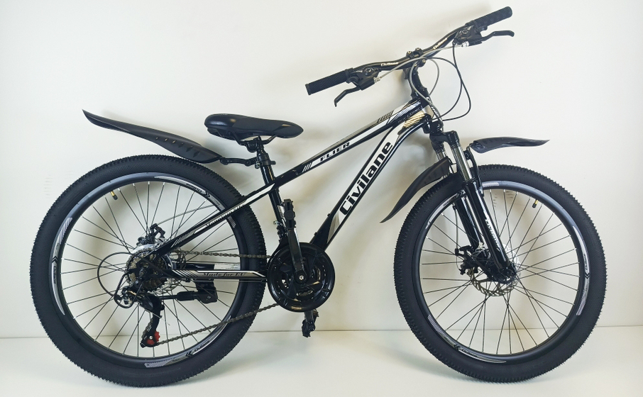 Велосипед 26" ТМ Civilane, FLIER MD,  рама  15" BLACK/GREY (N)