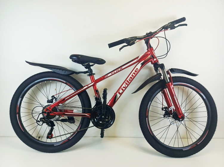 Велосипед 26" ТМ Civilane, FLIER MD,  рама  15" RED/WHITE (N)