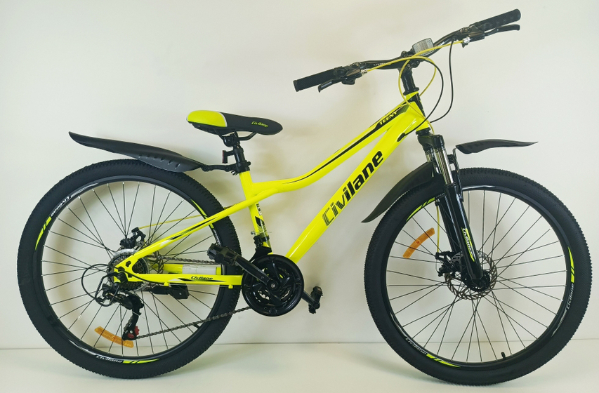 Велосипед 26" ТМ Civilane, TEENY DISC, рама 14" YELLOW