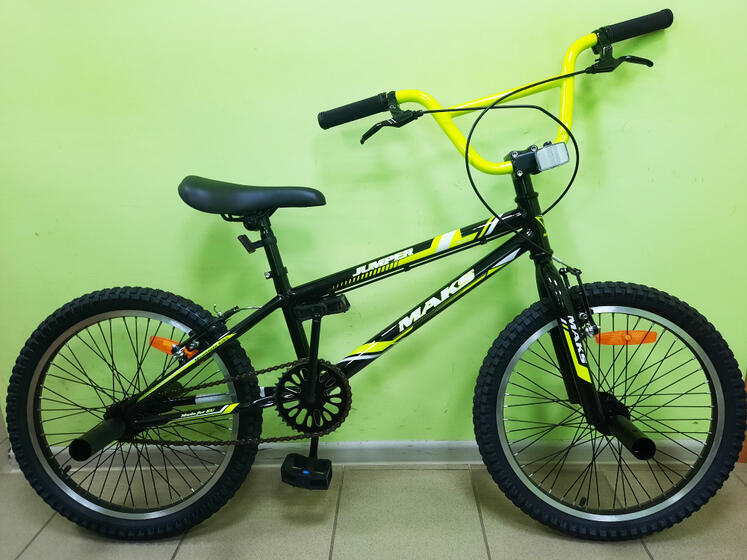 Велосипед 20" ТМ MAKS, BMX JUMPER (желтый)