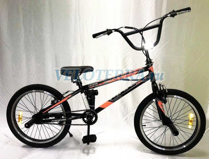 Велосипед 20" ТМ MAKS LEAPER, черно/оранжевый (BLACK/ORANGE) (058233)