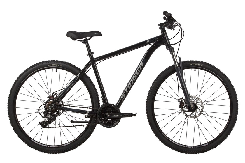 Велосипед STINGER 29" ELEMENT STD черный, алюминий, р 20"