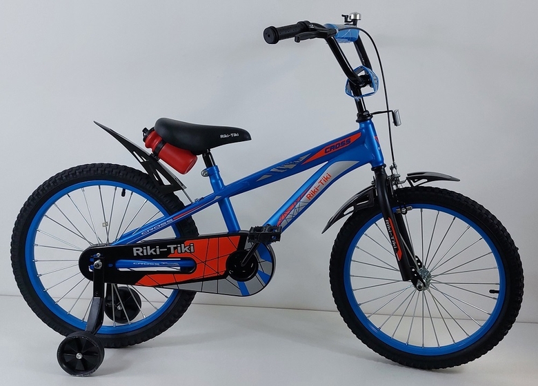 Велосипед двухколесный детский ТМ Riki-Tiki , модель CROSS , диаметр колеса 18", синий