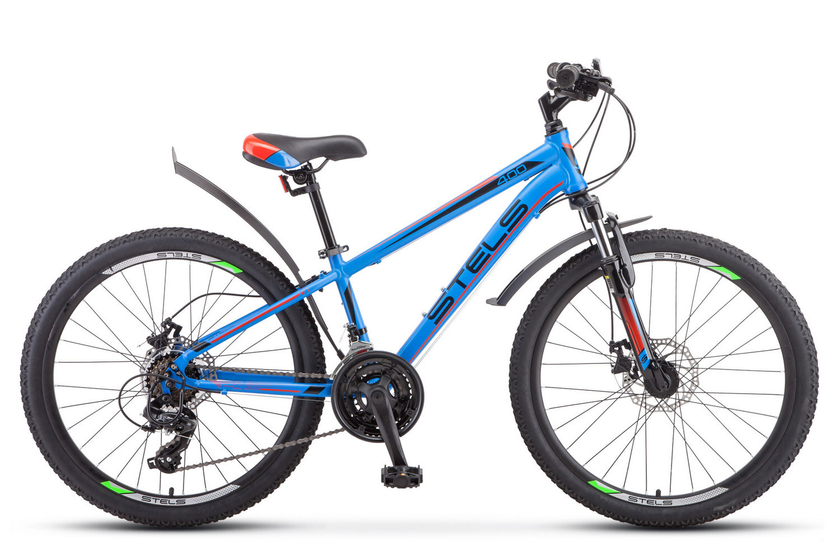 Велосипед 24" Stels Navigator 400 MD 12" Сине-голубой/салатовый) арт.F010, шт