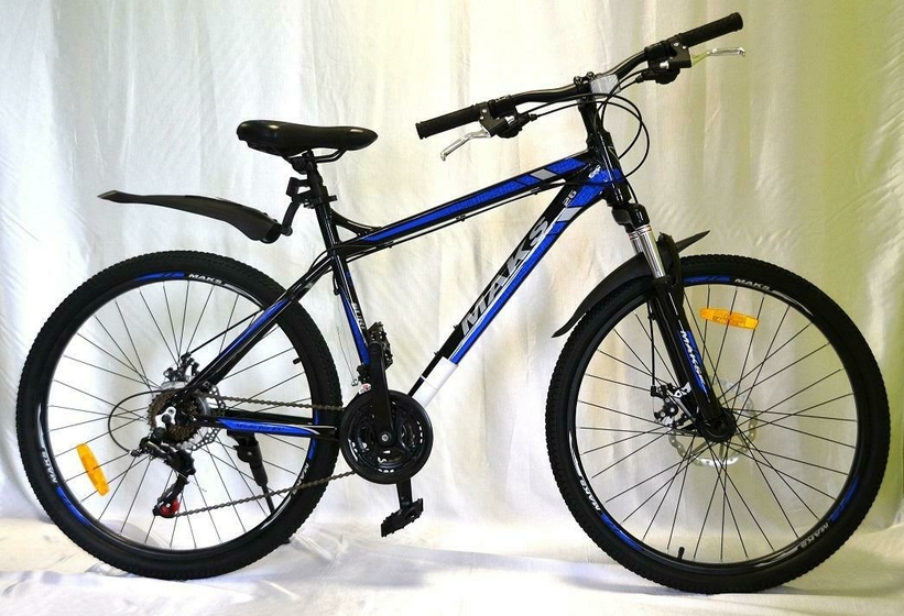 Велосипед 26" ТМ MAKS, SURF  DISC AL,  рама 19" черно/cиний